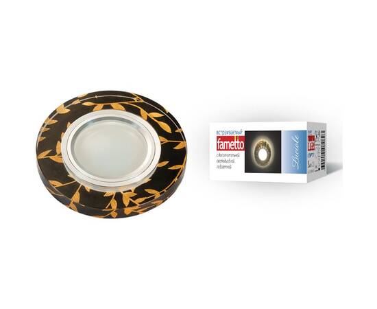 Встраиваемый светильник Fametto Luciole DLS-L204 GU5.3 CHROME/BLACK UL-00000379, изображение 2