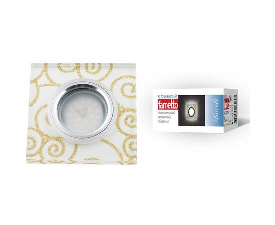 Встраиваемый светильник Fametto Luciole DLS-L207 GU5.3 CHROME/WHITE UL-00000382, изображение 2