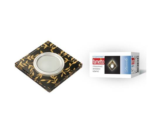 Встраиваемый светильник Fametto Luciole DLS-L205 GU5.3 CHROME/BLACK UL-00000380, изображение 2
