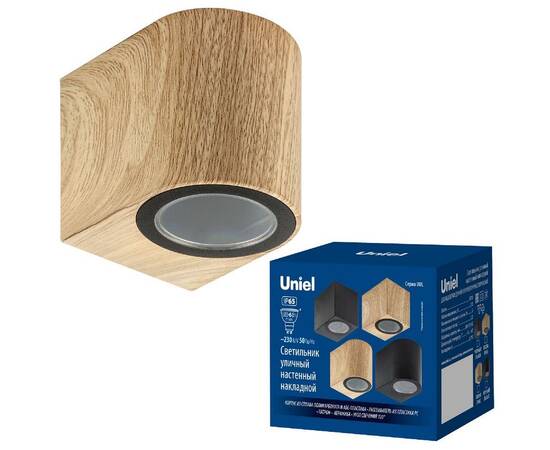 Уличный настенный светильник Uniel UUL-P51A 6W/GU10 IP65 PINE UL-00010555, изображение 2