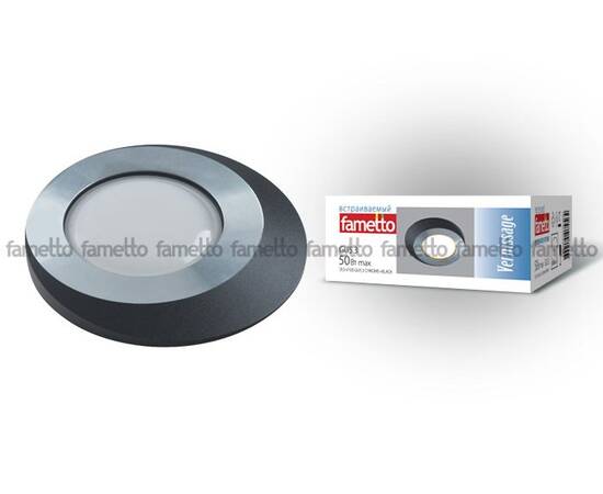 Встраиваемый светильник Fametto Vernissage DLS-V105 GU5.3 CHROME+BLACK 10738, изображение 2