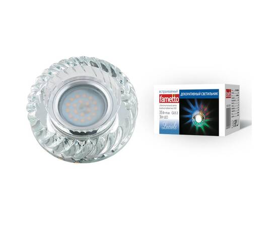 Встраиваемый светильник Fametto Luciole DLS-L123 GU5.3 GLASSY/CLEAR/RGB UL-00000374, изображение 2
