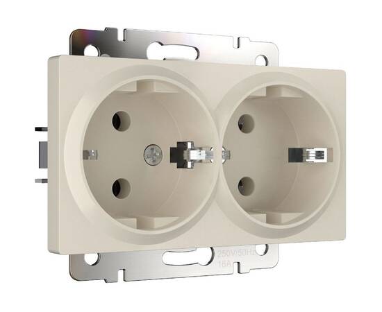 Розетка двойная с заземлением Werkel 4690389192142 W1172062 a062427