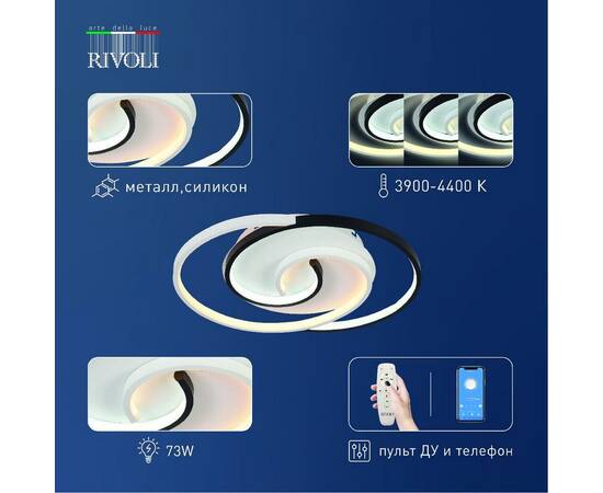 Потолочный светильник Rivoli Abby 6101-103 Б0059008, изображение 4