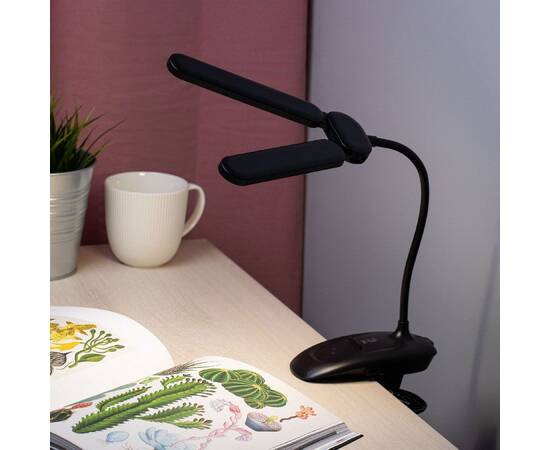 Настольная лампа Эра NLED-512-6W-BK Б0057208, изображение 6