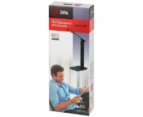 Настольная лампа Эра NLED-508-7W-BK Б0059152, изображение 6