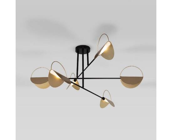 Потолочная люстра Eurosvet Grazia 70148/6 черный/золото Smart a062042