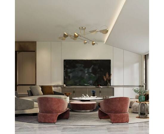 Потолочная люстра Eurosvet Grazia 70148/8 золото Smart a062039, изображение 6