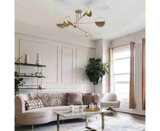 Потолочная люстра Eurosvet Grazia 70148/6 золото Smart a062038, изображение 5