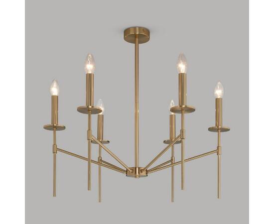 Люстра на штанге Eurosvet Anders 60142/6 латунь Smart a061930