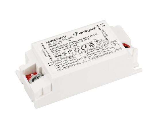 Блок питания Arlight ARJ-SP-42-PFC-INS (42W, 25-40V, 0.7-1.05A) 023072(1)