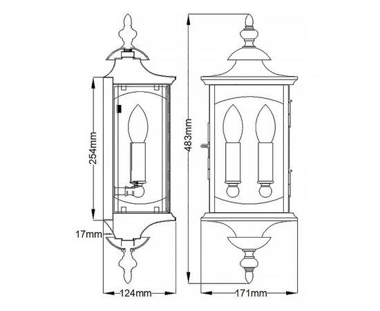 Уличный настенный светильник Feiss Market Square QN-MARKET-SQUARE-M, изображение 5