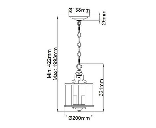Подвесной светильник Hinkley Gentry HK-GENTRY-P-S-PB, изображение 5