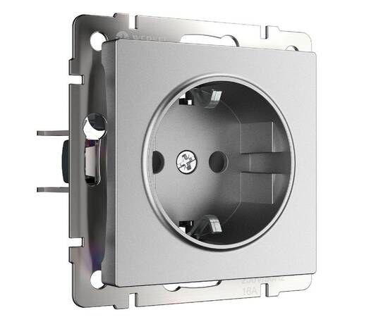 Розетка с заземлением и шторками Werkel W1171165 4690389195587 a063613