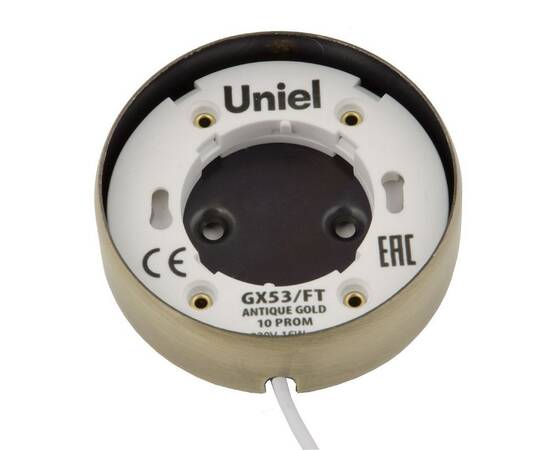 Накладной светильник Uniel GX53/FT ANTIQUE GOLD 10 PROM UL-00003738