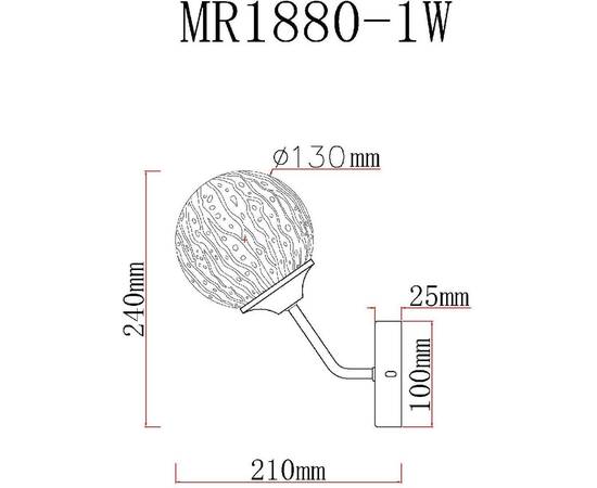 Бра MyFar Camilla MR1880-1W, изображение 5