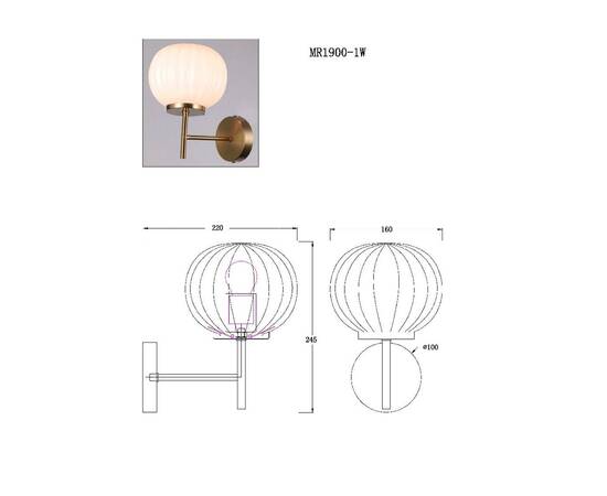 Бра MyFar Eliza MR1900-1W, изображение 5