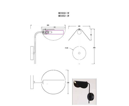 Бра MyFar Valentina MR1950-1W, изображение 5