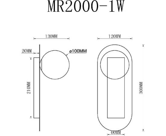 Настенный светильник MyFar July MR2000-1W, изображение 2