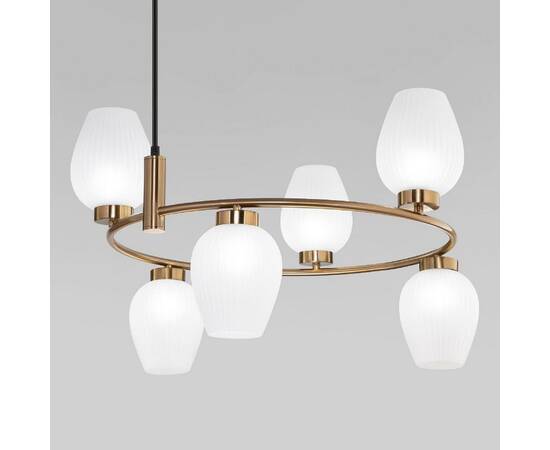 Подвесная люстра Eurosvet Alva 30183/6 латунь Smart a064683, изображение 3