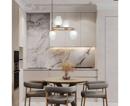 Подвесная люстра Eurosvet Alva 30183/4 латунь Smart a064682, изображение 4