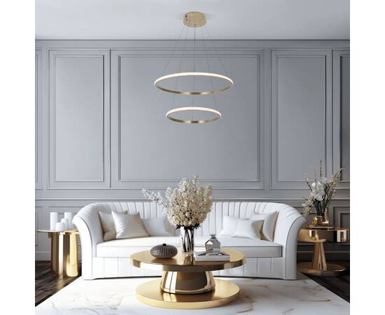 Подвесная люстра Eurosvet Collars 90264/2 латунь a064102, изображение 3