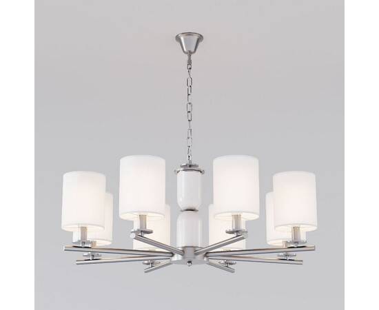 Подвесная люстра Eurosvet Caprera 60146/8 никель Smart a063869