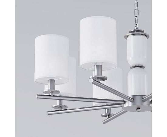 Подвесная люстра Eurosvet Caprera 60146/8 никель Smart a063869, изображение 2