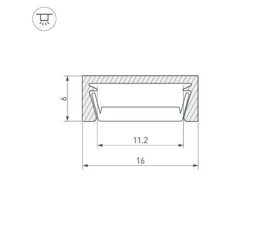 Профиль Arlight MIC-M-2000 ANOD BLACK 044540, изображение 2