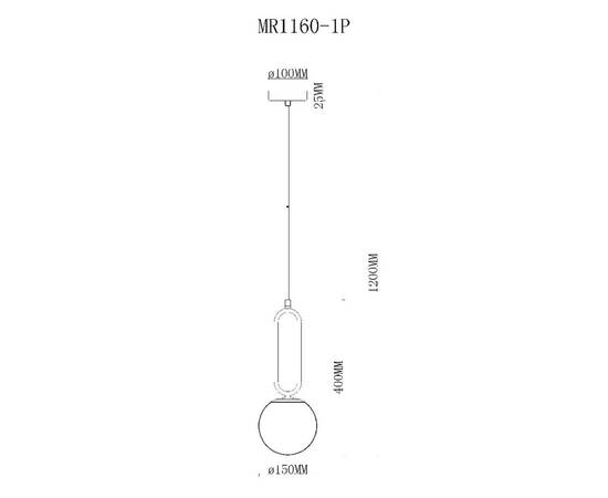 Подвесной светильник MyFar Pierre MR1160-1P, изображение 7