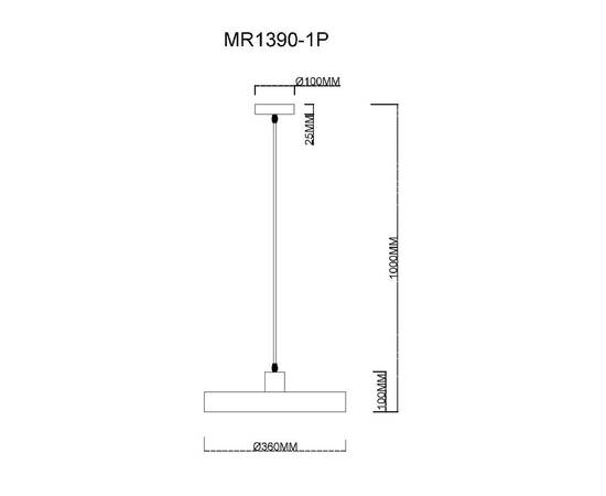 Подвесной светильник MyFar Ria MR1390-1P, изображение 7