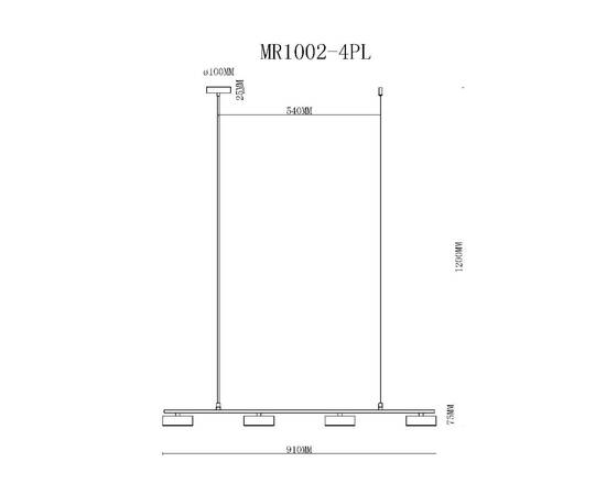 Подвесной светильник MyFar Milla MR1002-4PL, изображение 8