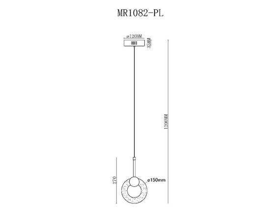 Подвесной светильник MyFar Lora MR1082-PL, изображение 7