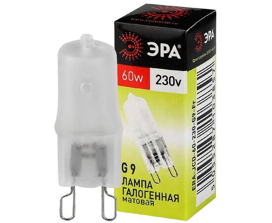 Лампа галогенная Эра G9 60W 3000K G9-JCD-60-230V-FR C0027364