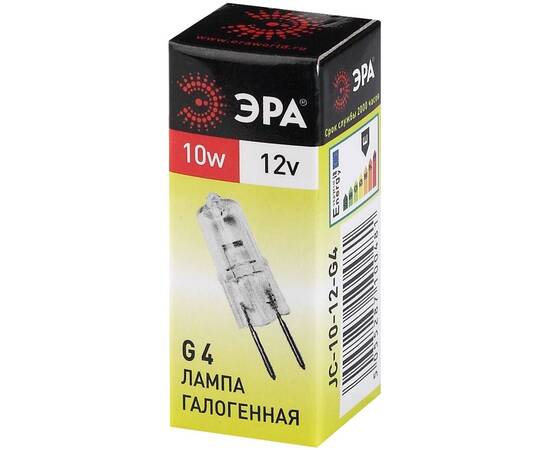Лампа галогенная Эра G4 10W 3000K G4-JC-10W-12V C0027367, изображение 3