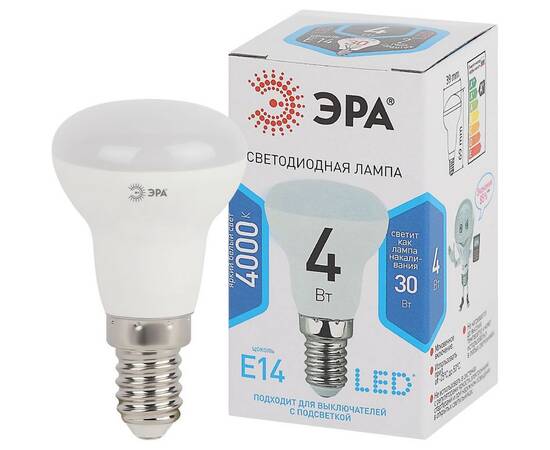 Лампа светодиодная Эра E14 4W 4000K LED R39-4W-840-E14 Б0020555, изображение 2