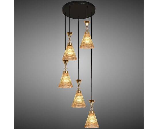 Подвесная люстра Reluce 02005-0.9-05  AMBER, изображение 3