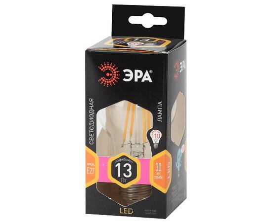 Лампа светодиодная Эра E27 13W 2700K F-LED A60-13W-827-E27 Б0035027, изображение 4