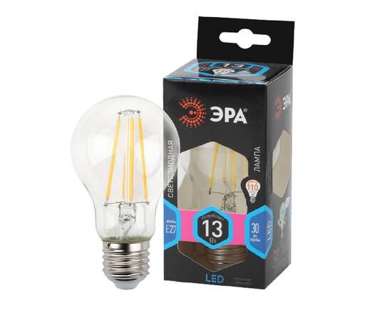 Лампа светодиодная Эра E27 13W 4000K F-LED A60-13W-840-E27 Б0035028