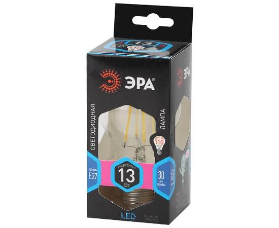 Лампа светодиодная Эра E27 13W 4000K F-LED A60-13W-840-E27 Б0035028, изображение 4