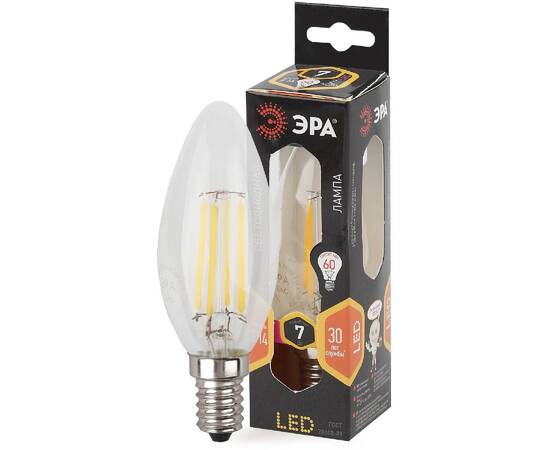 Лампа светодиодная Эра E14 7W 2700K F-LED B35-7W-827-E14 Б0027942