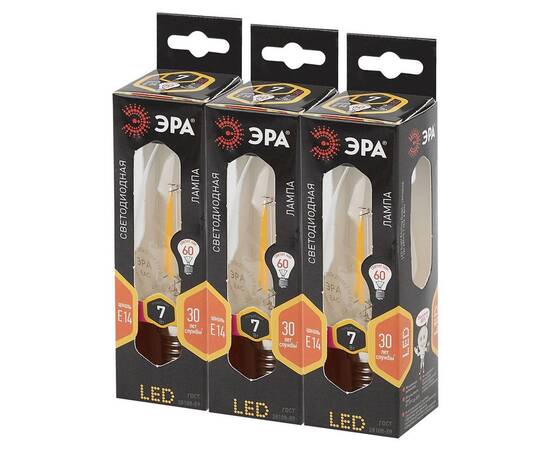 Лампа светодиодная Эра E14 7W 2700K F-LED B35-7W-827-E14 Б0027942, изображение 6
