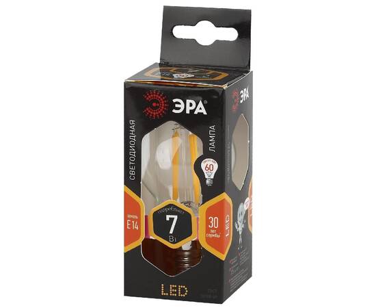 Лампа светодиодная Эра E14 7W 2700K F-LED P45-7W-827-E14 Б0027946, изображение 4