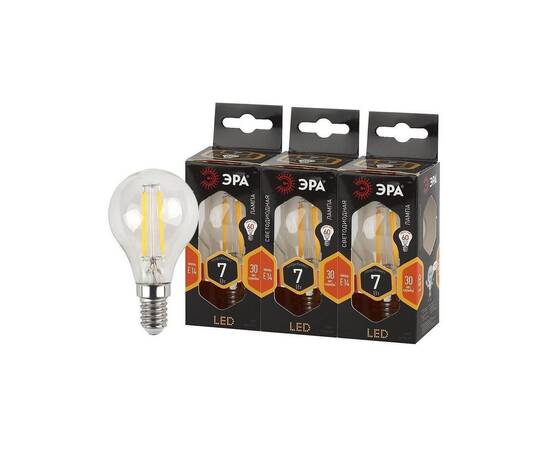 Лампа светодиодная Эра E14 7W 2700K F-LED P45-7W-827-E14 Б0027946, изображение 6