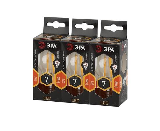 Лампа светодиодная Эра E14 7W 2700K F-LED P45-7W-827-E14 Б0027946, изображение 7