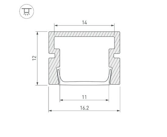 Профиль Arlight PDS-SM-2000 044334, изображение 3