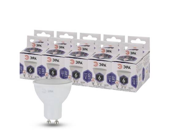 Лампа светодиодная Эра GU10 6W 6000K LED MR16-6W-860-GU10 Б0049070, изображение 4
