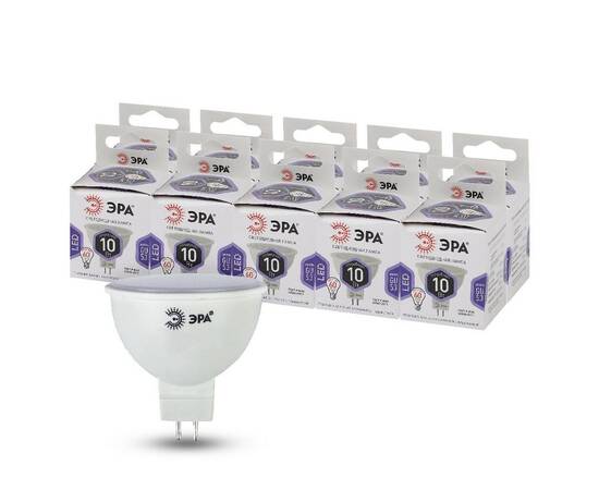 Лампа светодиодная Эра GU5.3 10W 6000K LED MR16-10W-860-GU5.3 Б0049073, изображение 4