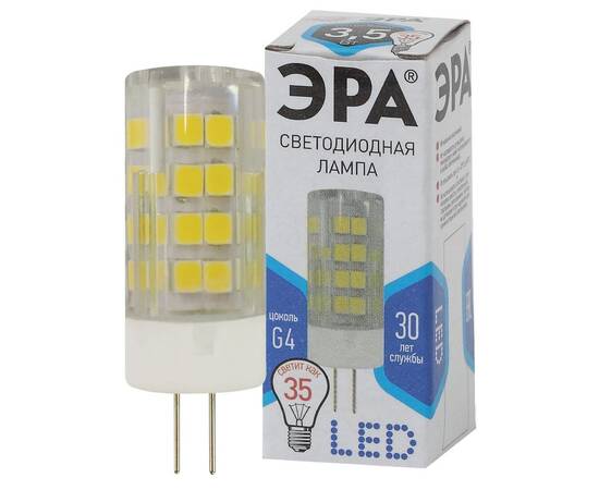 Лампа светодиодная Эра G4 3,5W 4000K LED JC-3,5W-220V-CER-840-G4 Б0027856