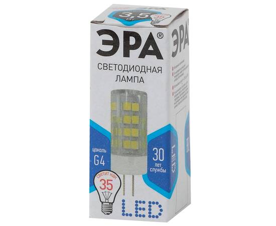 Лампа светодиодная Эра G4 3,5W 4000K LED JC-3,5W-220V-CER-840-G4 Б0027856, изображение 3